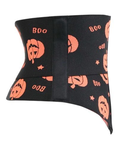 Half black crazy pumpkin corset womencorset.com