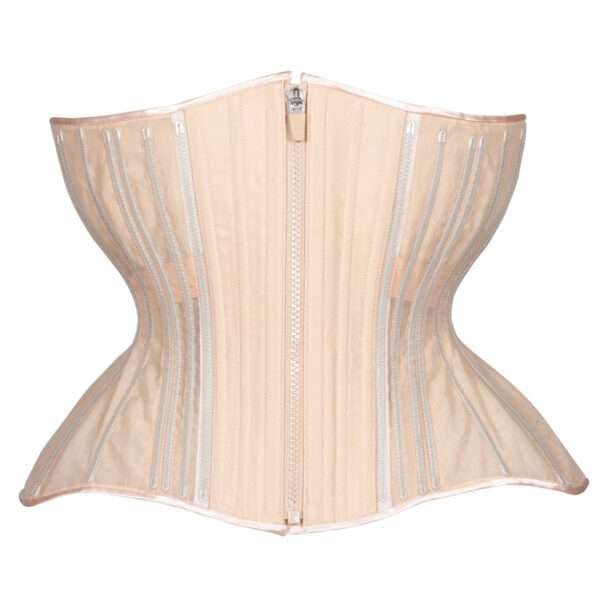 Underbust plus size curvy mesh Corset womencorset.com