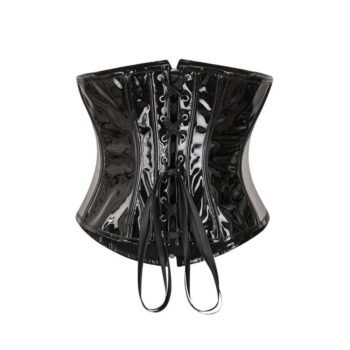 Buckeld Pvc underbust Corset womencorset.com