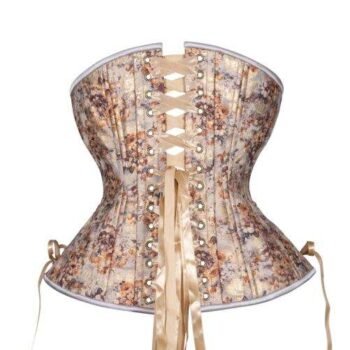 Underbust Plus Size Curvy Floral Shimmer Hourgalss corset womencorset.com