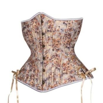 Underbust Plus Size Curvy Floral Shimmer Hourgalss corset womencorset.com