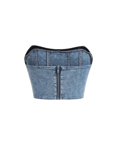 Tube Denim Top womencorset.com
