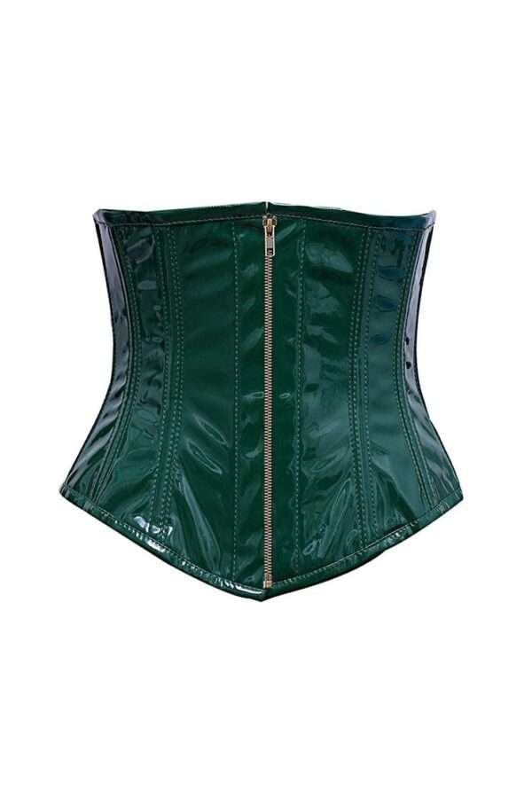 Green PVC Underbust Corset womencorset.com