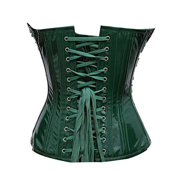 green PVC corset womencorset.com