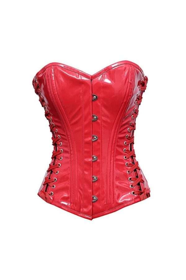 Red PVC corset womencorset.com