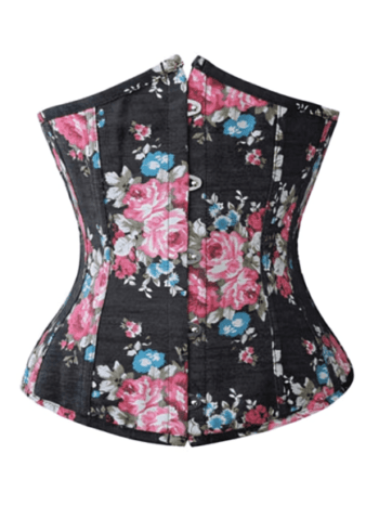 Floral Prints Waist Cincher Training Underbust Corsetwomencorset.com