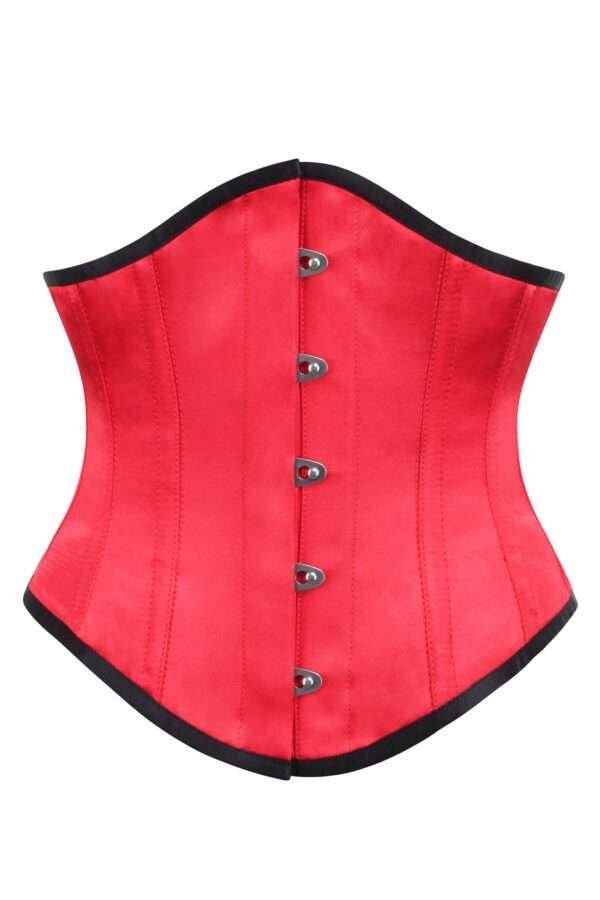 Half red half black corset womencorset.com