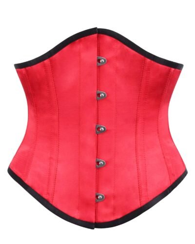 Half red half black corset womencorset.com