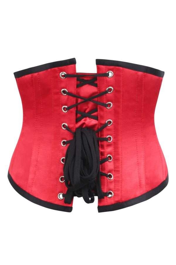 Half red half black corset womencorset.com