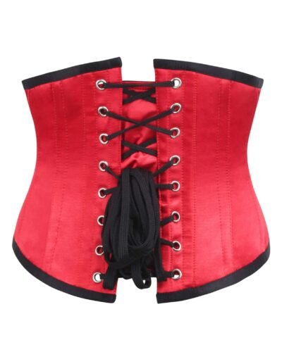 Half red half black corset womencorset.com