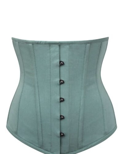 Half corset sage green longline underbust womencorset.com