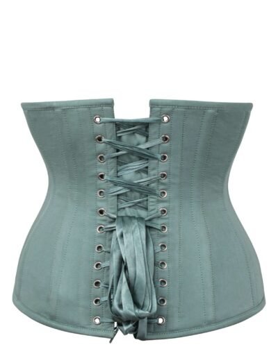 Half corset sage green longline underbust womencorset.com