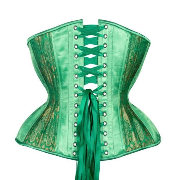 Underbust plus size green curvy corset womencorset.com