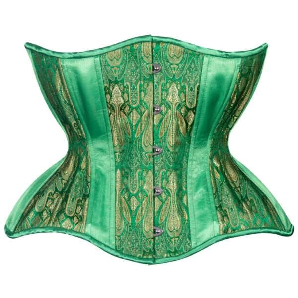 Underbust plus size green curvy corset womencorset.com