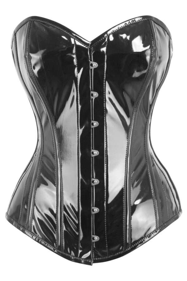 PVC LONGLINE OVERBUST WITH HIP GORES womencorset.com