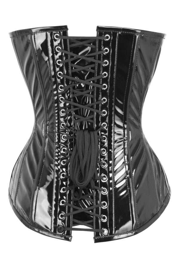 PVC LONGLINE OVERBUST WITH HIP GORES womencorset.com