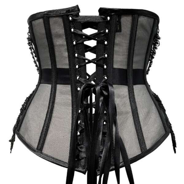 Half mesh beaded corset womencorset.com