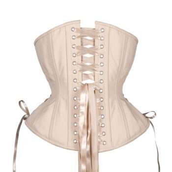 Heavy Duty Side Ties Underbust Plus Size Cotton Corset womencorset.com