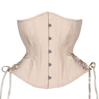 Heavy Duty Side Ties Underbust Plus Size Cotton Corset womencorset.com