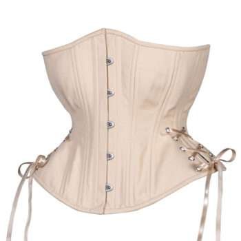 Heavy Duty Side Ties Underbust Plus Size Cotton Corset womencorset.com