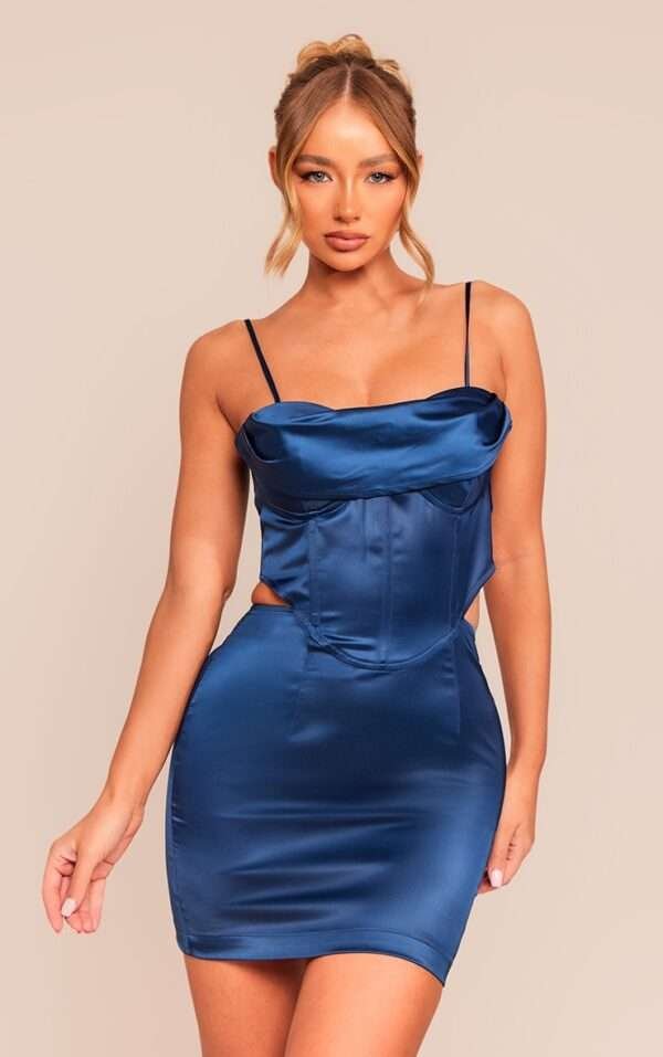 How do you style a satin bustier dress in 2024? Satin Bustier - women ...