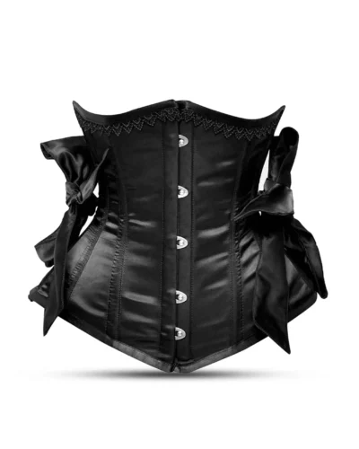 Half black satin corset top womencorset.com