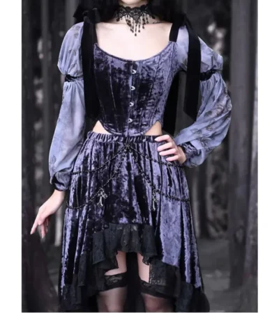 Velvet Witch Corset top womencorset.com