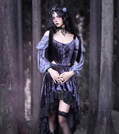 Velvet Witch Corset top womencorset.com