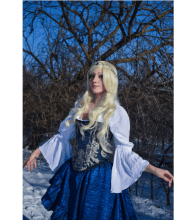 Halloween Overbust Steel Boned Witch Corset