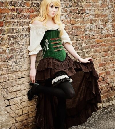 Halloween Green Witch Corset