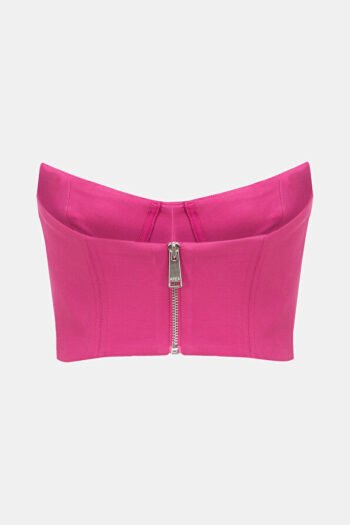 Crystal watermelon Embellished Bustier for women womencorset.com
