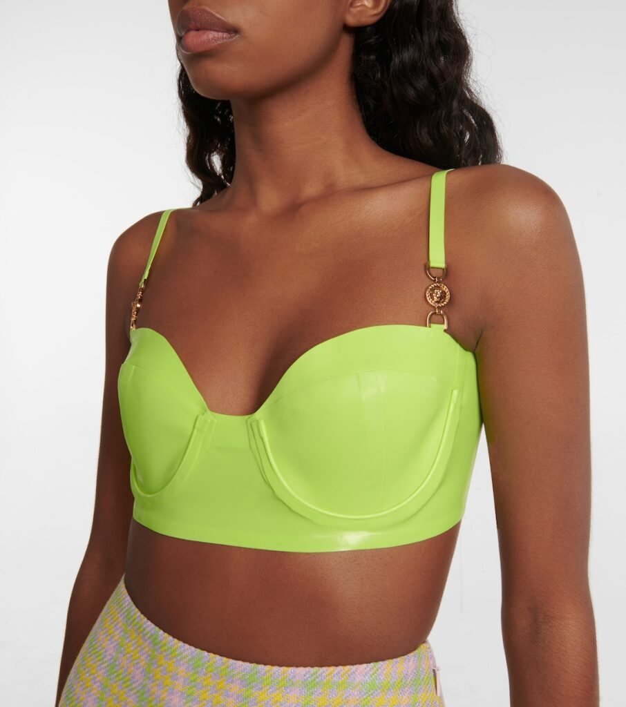 Latex bralette bustier for women womencorset.com