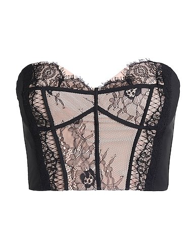Black lace mesh bustier for women womencorset.com