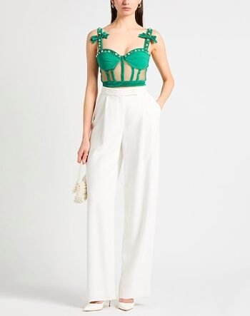 Underwired green bustier for women womencorset.com
