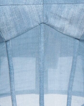 Sleeveless denim bustier for women womencorset.com