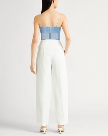 Sleeveless denim bustier for women womencorset.com