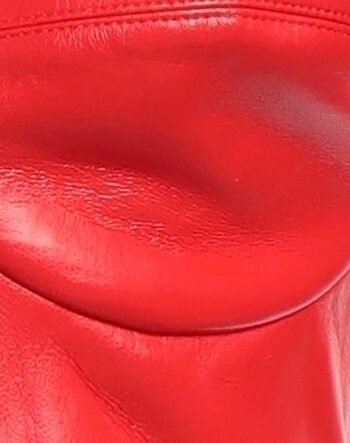 Red faux leather bustier for women womencorset.com