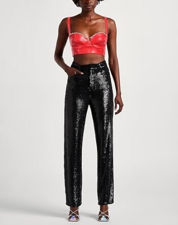 Red faux leather bustier for women womencorset.com