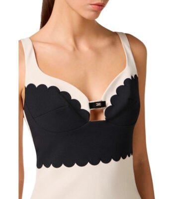 Double layer black butter top bustier for women womencorset.com