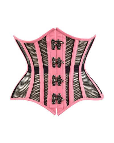 Pink underbust corset mini waist cincher womencorset.com