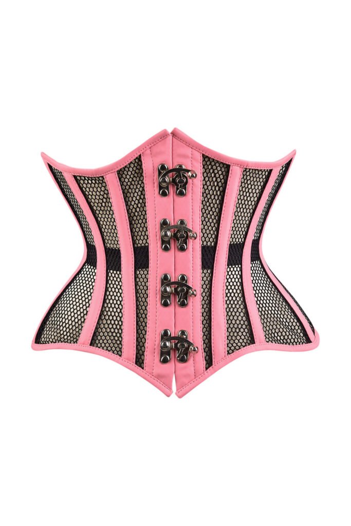 Pink underbust corset mini waist cincher womencorset.com