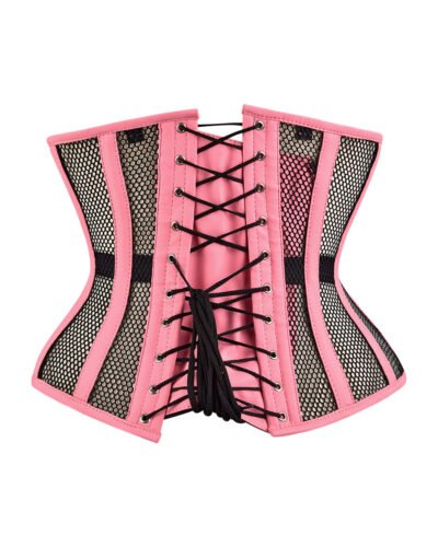 Pink underbust corset mini waist cincher womencorset.com
