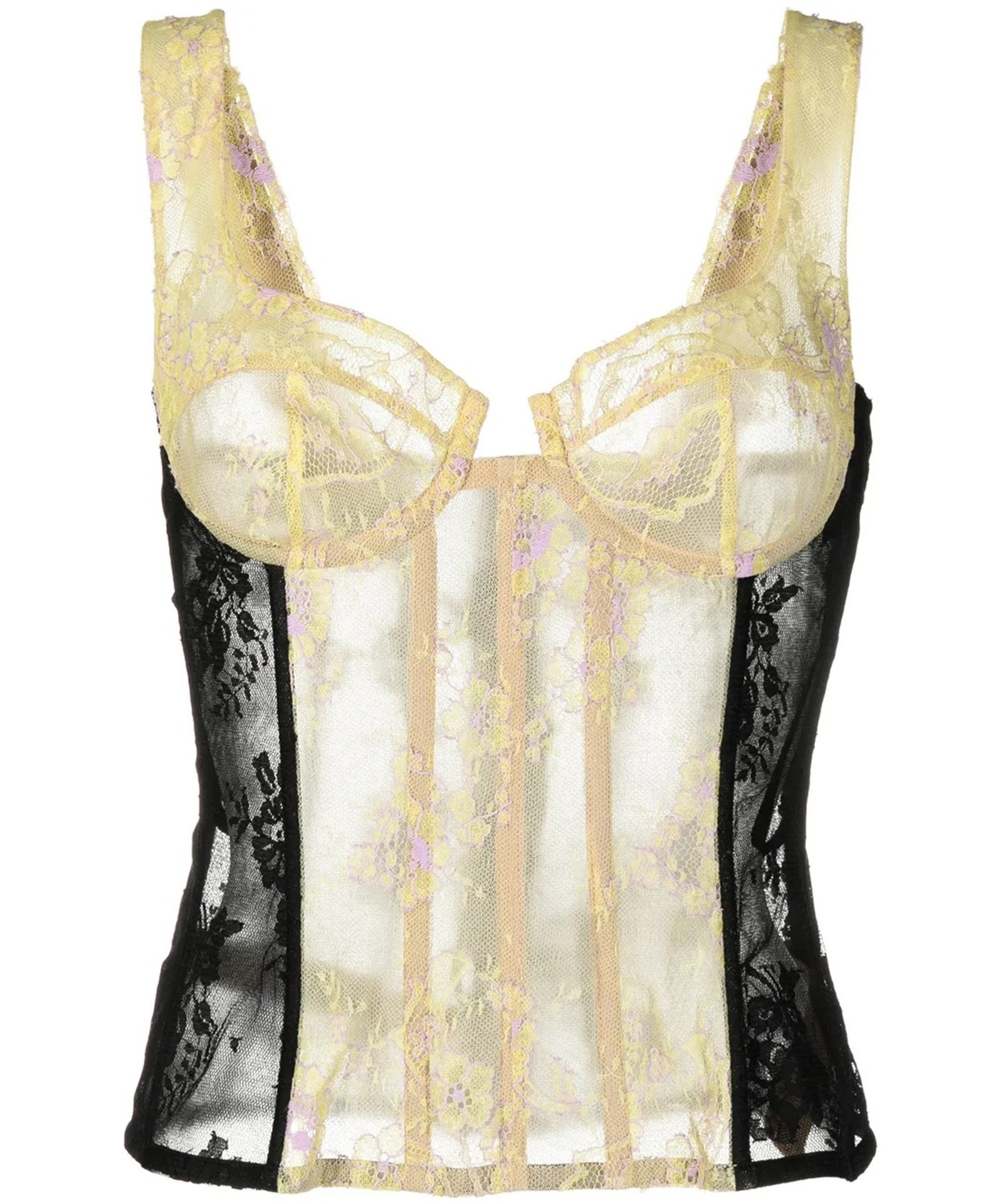 Mesh Overbust Bustier For Women