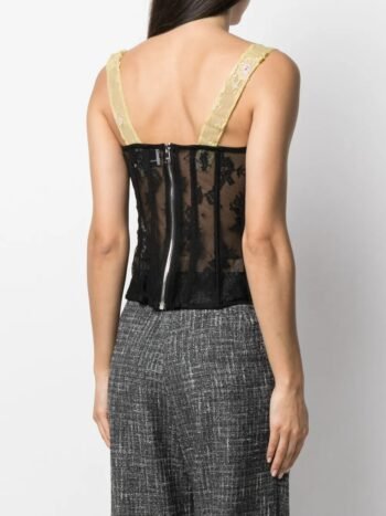 Mesh Overbust Bustier For Women