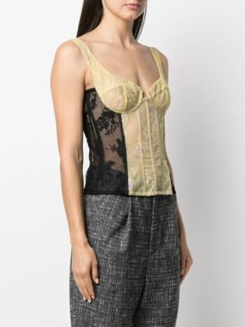 Mesh Overbust Bustier For Women