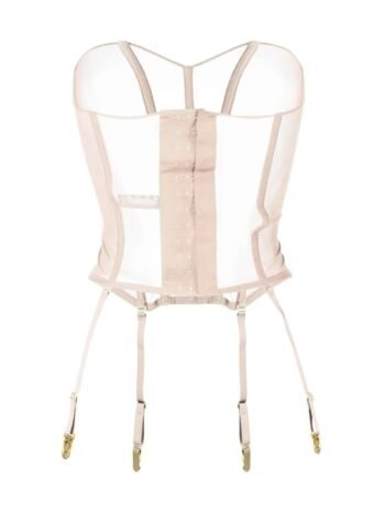 Mesh Steel Boned Overbust Lingerie Corset