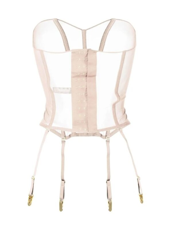 Mesh Steel Boned Overbust Lingerie Corset