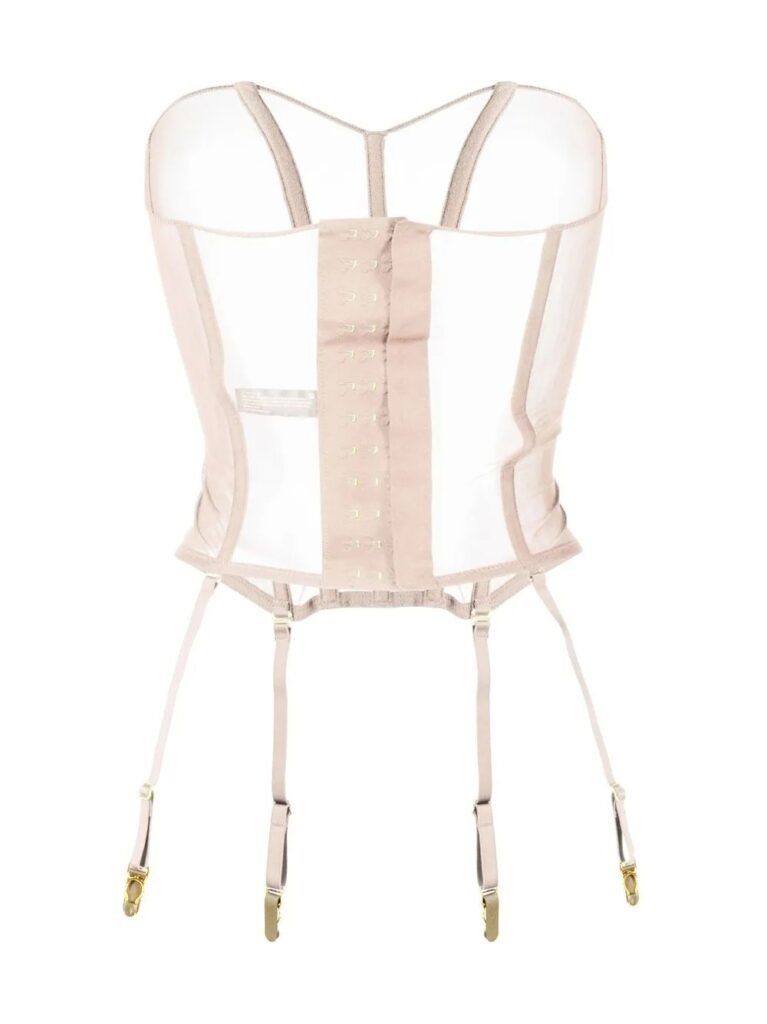 Mesh Steel Boned Overbust Lingerie Corset