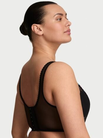 Black Mesh Women Corset Top
