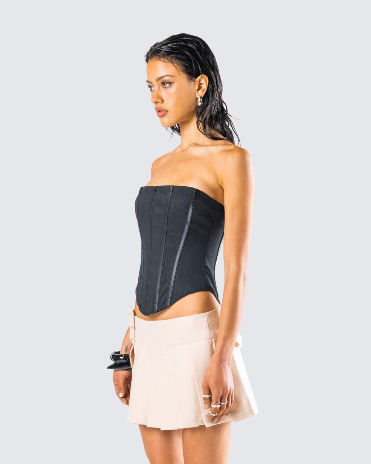 Mesh Overbust Corset Top For Women